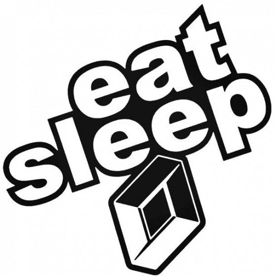 Eat Sleep Renault 2 Decal...