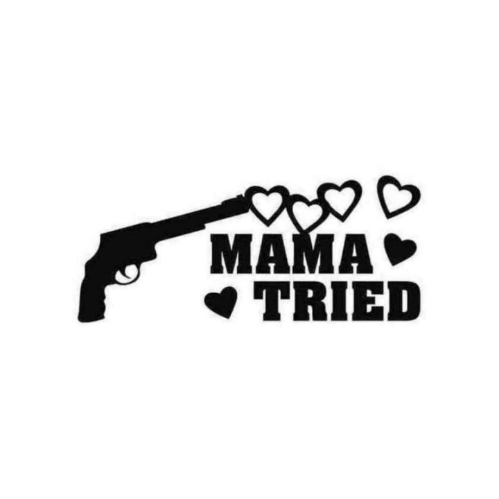 Mama Tried Stickers – Outlaw Country Decals (2-Pack)