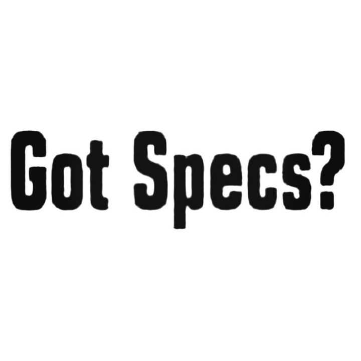 Got Specs? Stickers – Funny Glasses Quote Decals (2-Pack)