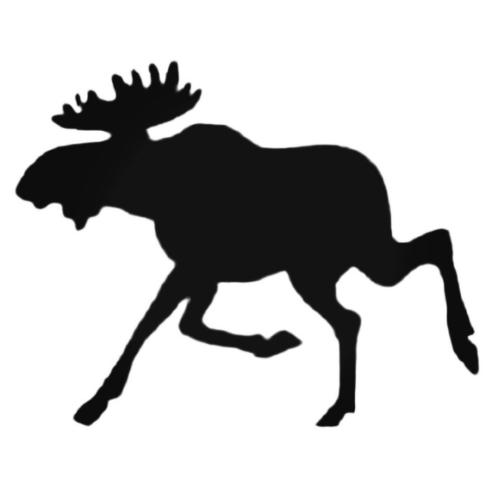 Buy Silly Running Moose Decal Sticker Online