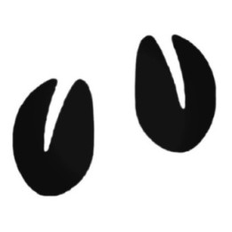 Buy Simple Deer Footprints Decal Sticker Online