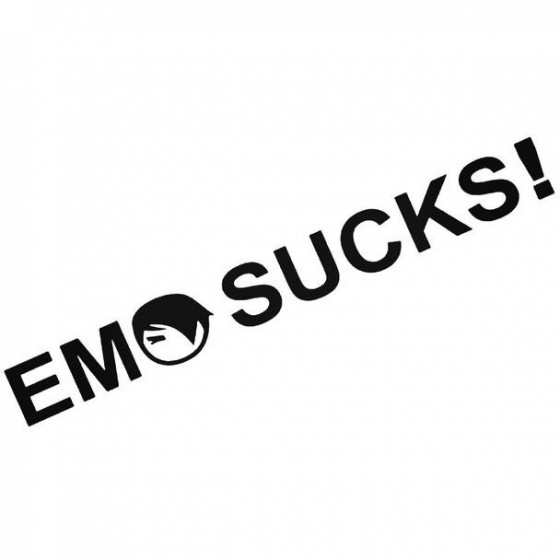 Emo Sucks Decal Sticker