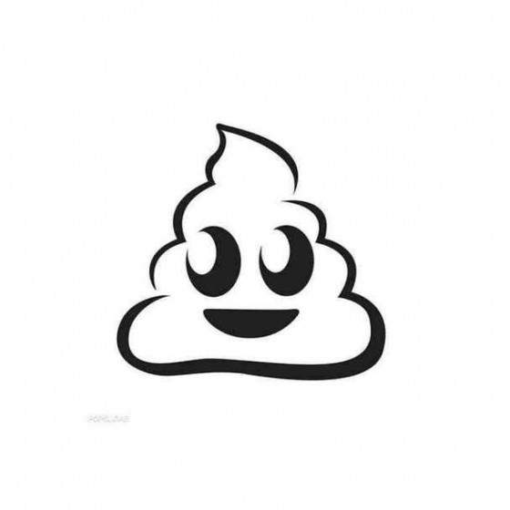 Emoji Poo Decal Sticker