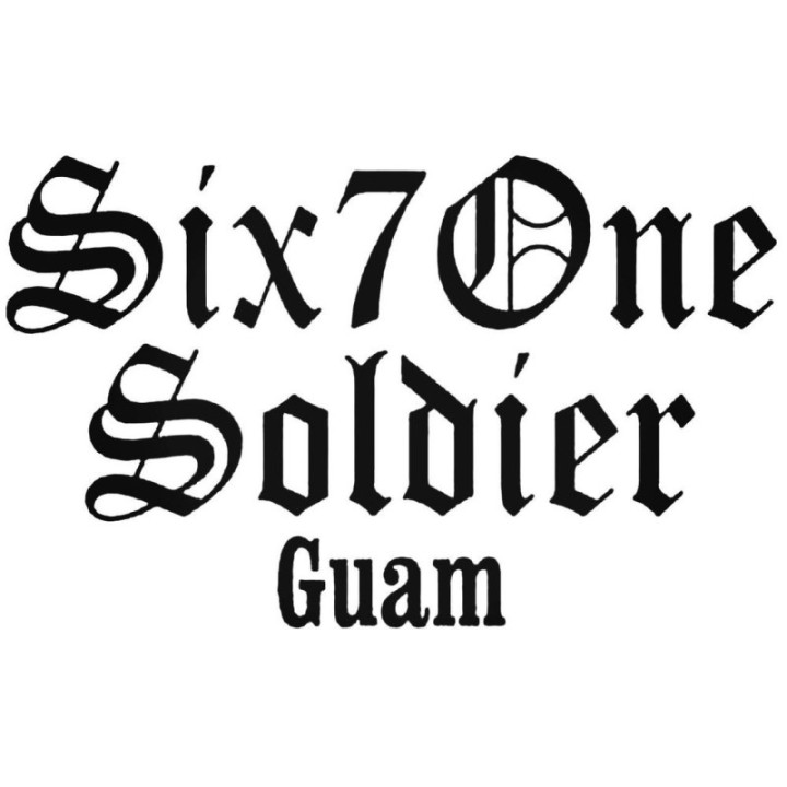 Buy Six 7 One Soldier Guam Decal Sticker Online