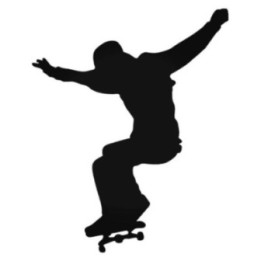 Buy Skateboarder Flies Decal Sticker Online