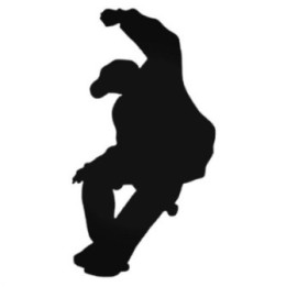 Buy Skateboarder Jumping Decal Sticker Online