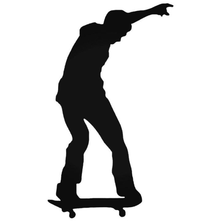 Buy Skateboarder Keeps The Balance Decal Sticker Online