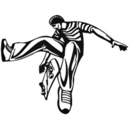 Buy Skateboarding Vinyl Decal Sticker Online