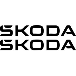 Skoda Stickers – Octavia Fabia Kodiaq Block Letter Decals (2-Pack)