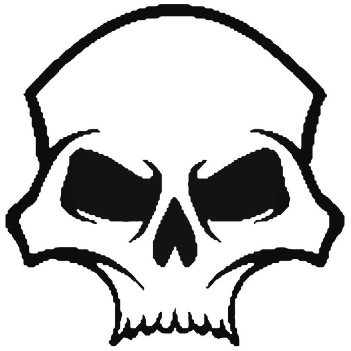 Skull Stickers – Skeleton Head Vinyl Decals (2-Pack)
