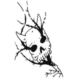 Skull & Thorns Stickers – Gothic Skull Decals (2-Pack)