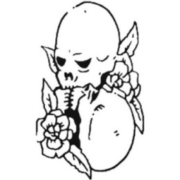 Skull & Roses Gothic Stickers – Skeleton Floral Decals (2-Pack)