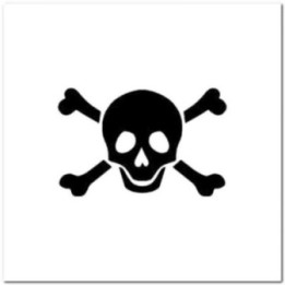 Skull and Crossbones Stickers – Jolly Roger Decals (2-Pack)