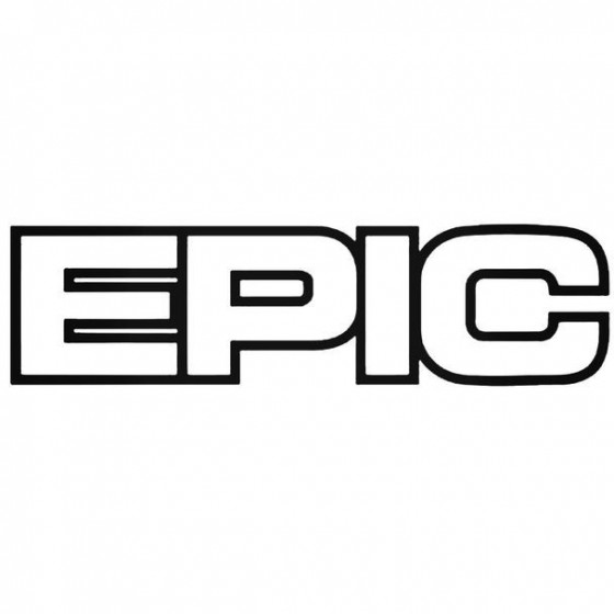 Epic 1 Jdm Decal Sticker