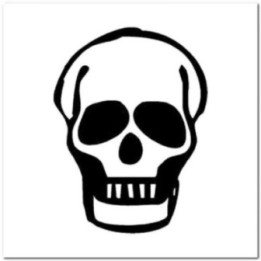 Skull Stickers – Gothic Skeleton Head Decals (2-Pack)