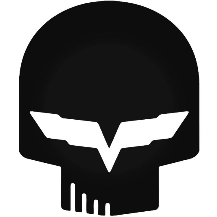 Buy Skulls S Corvette C6r Racing Skull Style 1 Decal Online