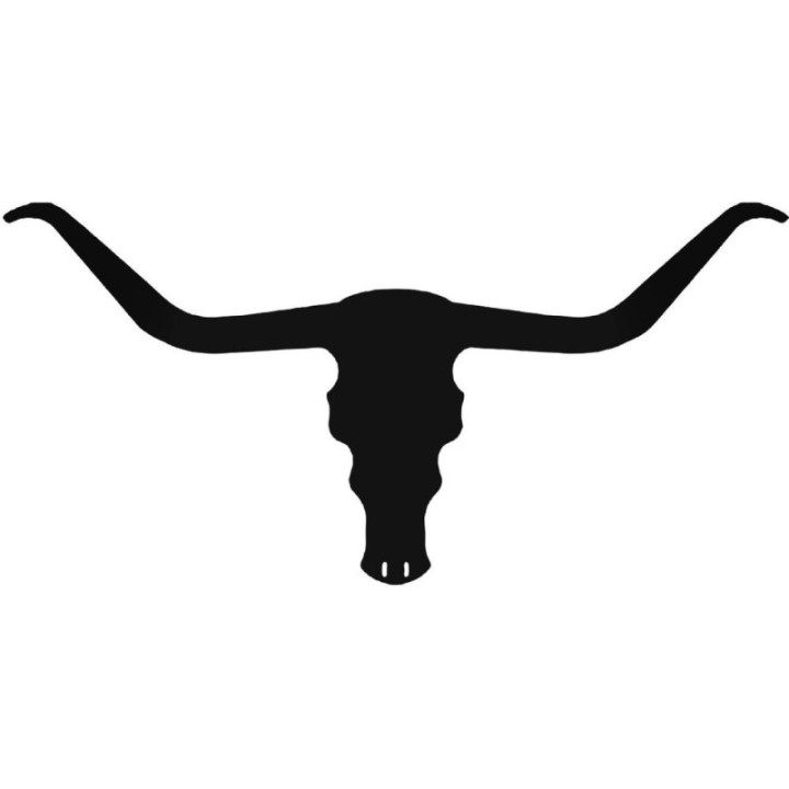 Longhorn Bull Skull Stickers – Western Decals (2-Pack)