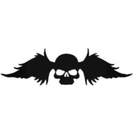 Skull With Wings Stickers – Guardian Angel Biker Decals (2-Pack)