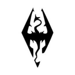 Skyrim Dragon Symbol Stickers – Elder Scrolls Decals (2-Pack)