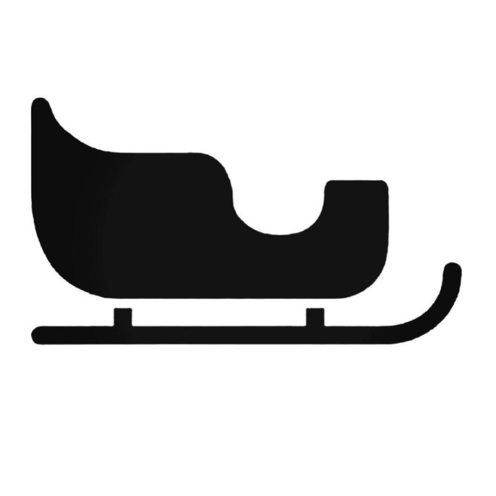Christmas Sleigh Stickers – Santa Sled Decals (2-Pack)