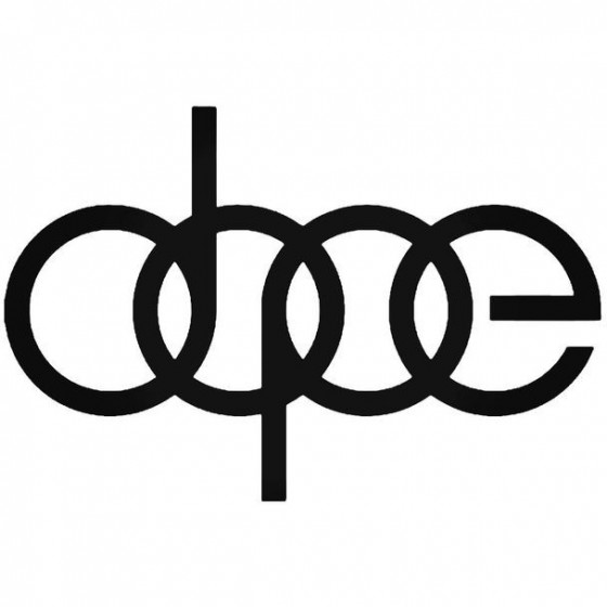Euro Dope Audi 1 Sticker
