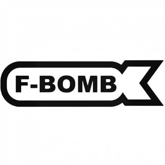 F Bomb Decal Sticker