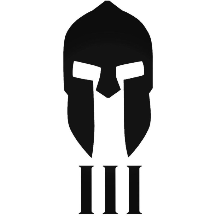 Spartan Helmet III Stickers – Warrior Decals (2-Pack)