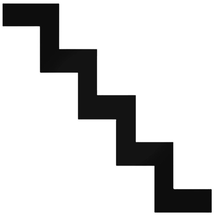 Stairs Sign Stickers – Wayfinding Symbol Decals (2-Pack)