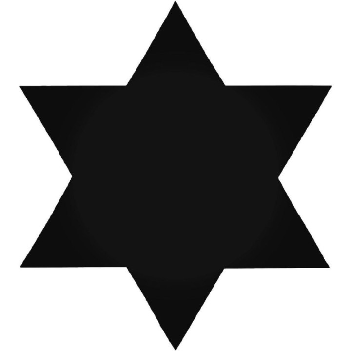 Star of David Stickers – Magen David Decals (2-Pack)