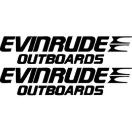 Evinrude Outboards Marine Stickers – Boat Engine Decals (2-Pack)