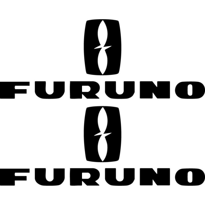 Furuno Stickers - Marine Electronics Brand Decals (2-Pack)