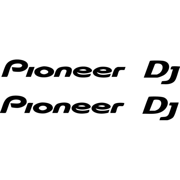 Pioneer DJ Stickers – CDJ DDJ XDJ Decals (2-Pack)