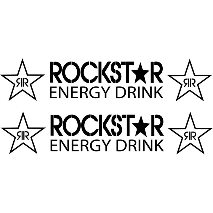 Rockstar Energy Stickers – MX Rally Snowboard Sponsor Decals (2-Pack)