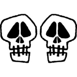 Stussy Skull Stickers – Skate Streetwear Decals (2-Pack)