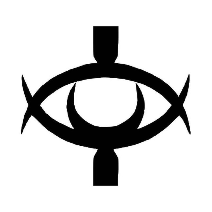 Submersed Eye Symbol Stickers – Occult Monster Decals (2-Pack)