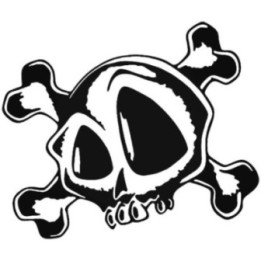 Skull & Crossbones Stickers – Pirate Skull Decals (2-Pack)