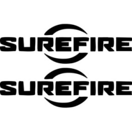 SureFire Stickers – Tactical Flashlight Weapon Light Vinyl Decals (2-Pack)