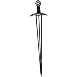 Medieval Sword Stickers – Knight Longsword Decals (2-Pack)