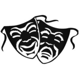 Theatre Masks Stickers – Comedy Tragedy Drama (2-Pack)
