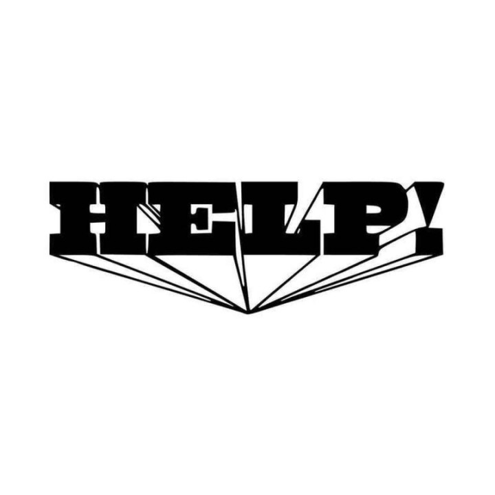The Beatles Help! Stickers – Album Logo Decals (2-Pack)