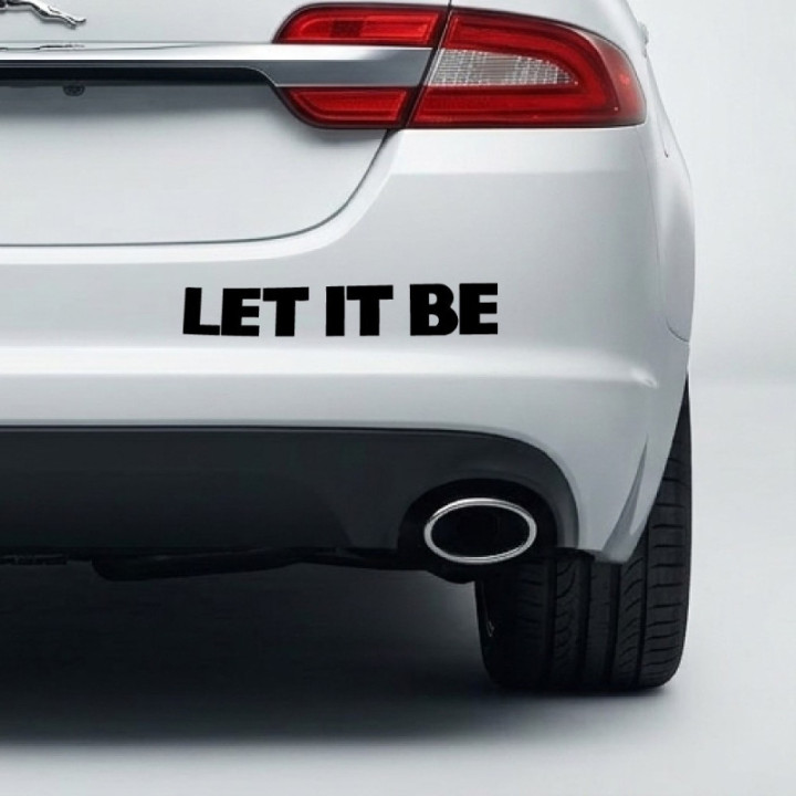 Let It Be Stickers – Beatles Quote Decals (2-Pack)
