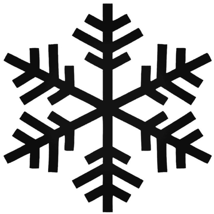 Snowflake Stickers – Winter Snow Crystal Decals (2-Pack)