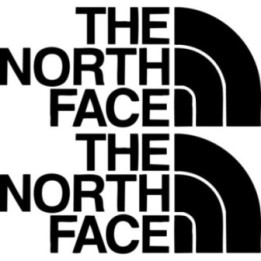 The North Face Stickers – Outdoor Hiking Decals (2-Pack)