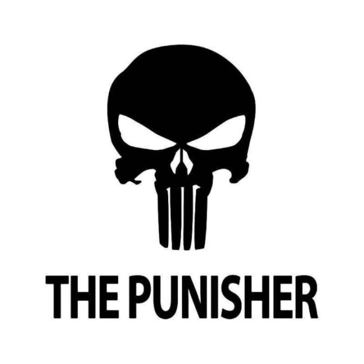 The Punisher Skull Stickers – Frank Castle Decals (2-Pack)