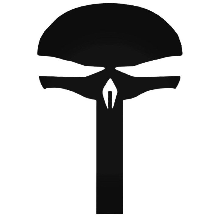 Punisher Skull Style 5 Stickers – Tactical Decals (2-Pack)