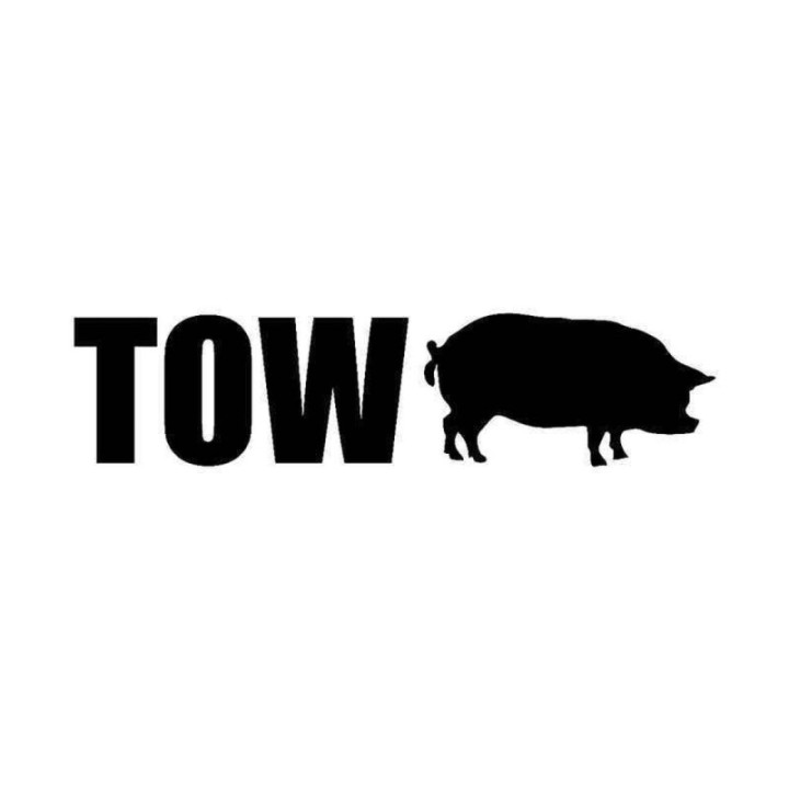 Buy Tow Pig Vinyl Decal Sticker Online
