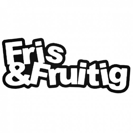 Fris Fruitig Decal Sticker