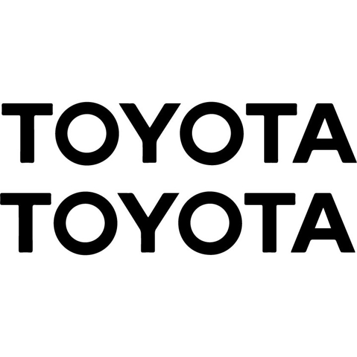 Toyota Script Wordmark Vinyl Stickers 2-Pack
