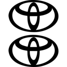 Toyota Logo Stickers – Hilux Supra GR86 Yaris Decals (2-Pack)