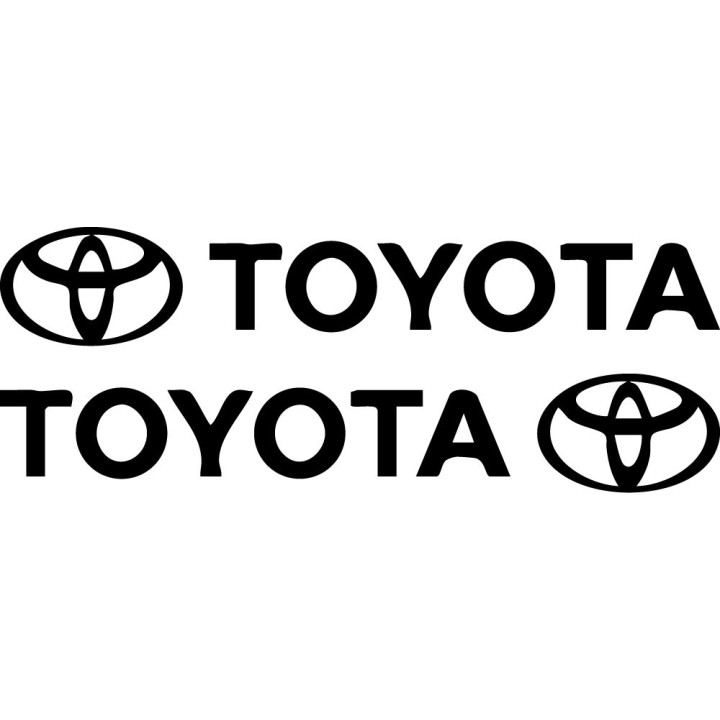 Toyota Windshield Style 2 Stickers – GR86 Supra Hilux Decals (2-Pack)